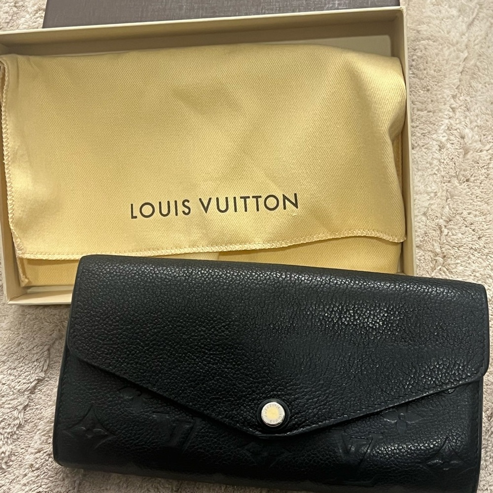 Louis Vuitton Black Leather Wallet